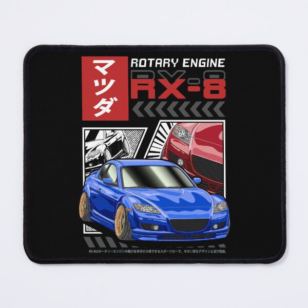 Item preview, Blue Mazda RX-8 Comic Style designed and sold by JDM Guyvit.