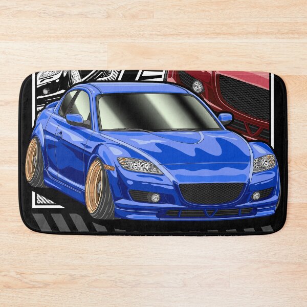 Item preview, Blue Mazda RX-8 Comic Style designed and sold by JDM Guyvit.