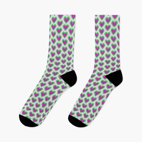Item preview, Cute Heart - Pink and Green  designed and sold by MrsCreative1.