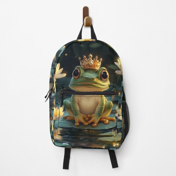 Item preview, Cute Frog Queen On Water Lily designed and sold by GrinGalore.
