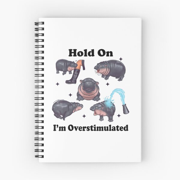 Item preview, Cutie Moo Deng Baby Hippo Hold On I'm Overstimulated designed and sold by LoveMingle.
