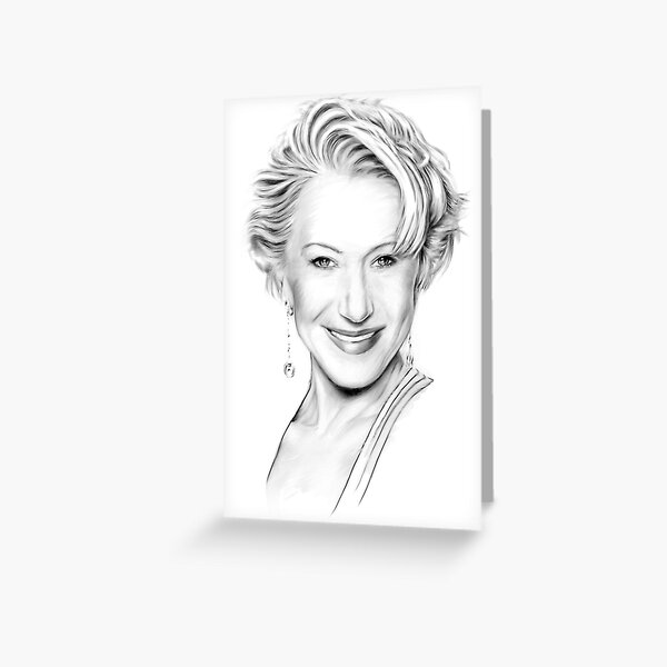 Helen Mirren Portrait Greeting Card