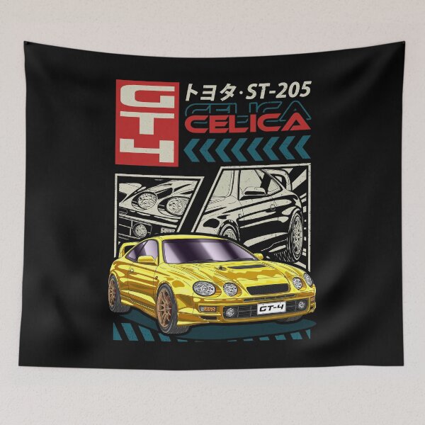 Item preview, Yellow Celica GT-4 ST205 Comic Style designed and sold by JDM Guyvit.