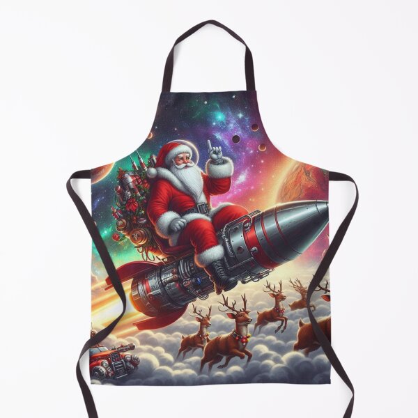 Item preview, Santa on Rocket designed and sold by kharatsuchita.