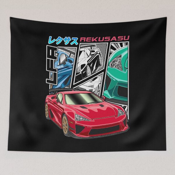 Item preview, Japanese Supercar LFA V10 Supercar Comic Style designed and sold by JDM Guyvit.