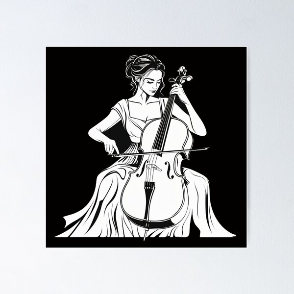 Item preview, Woman Playing Cello designed and sold by Aise06.