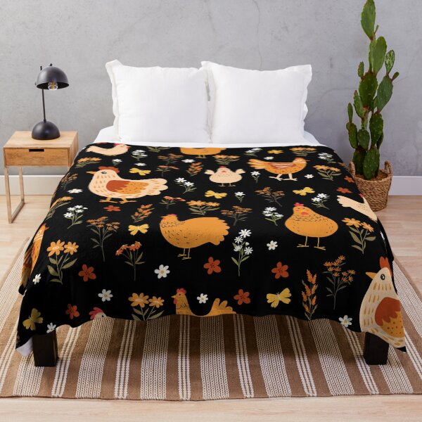 Item preview, Cute chickens with flowers designed and sold by AnulaArt.