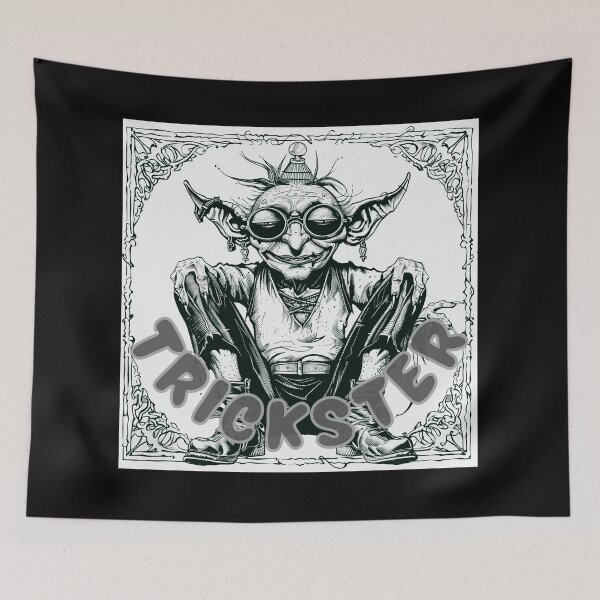 Item preview, Trickster Scottish Folklore Fae Folk designed and sold by PitchBlackIcon.