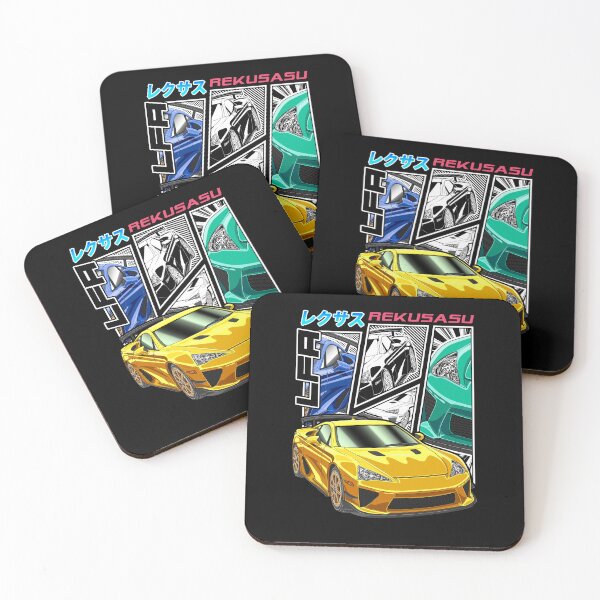 Item preview, Supercar Yellow LFA V10 Supercar Comic Style designed and sold by JDM Guyvit.