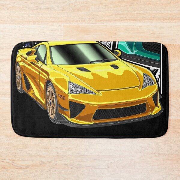 Item preview, Supercar Yellow LFA V10 Supercar Comic Style designed and sold by JDM Guyvit.