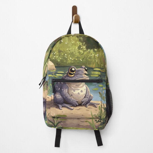 Item preview, Cute Grey Frog On The Shore Near The Pond designed and sold by GrinGalore.