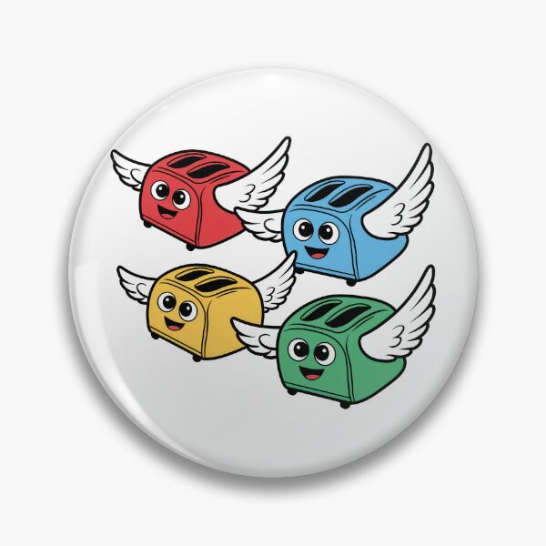 Item preview, Flying Toaster designed and sold by Angry Swan Designs.
