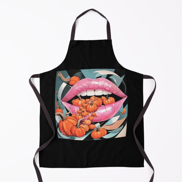 Item preview, abstract pumpkin lips 2024 tileartwork designed and sold by tileartwork.