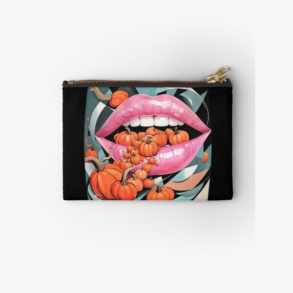 Item preview, abstract pumpkin lips 2024 tileartwork designed and sold by tileartwork.