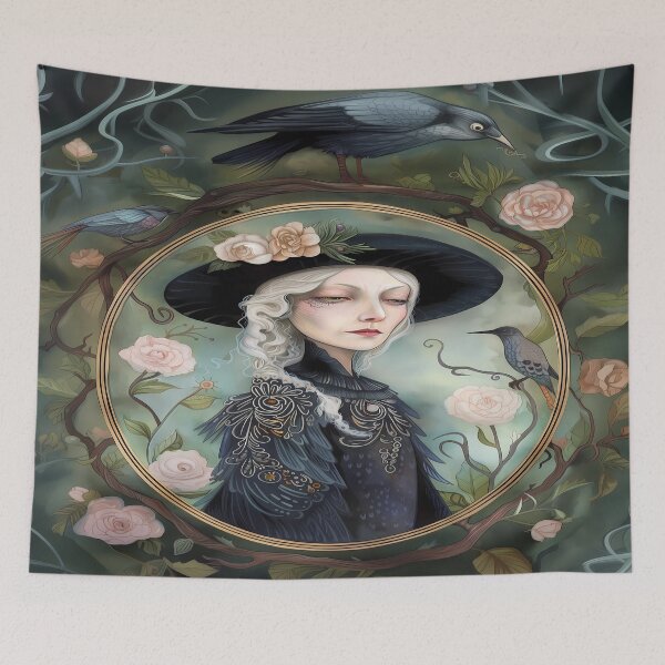 Item preview, Whimsical Goth Decor - Fantasy Halloween Art designed and sold by Frame & Fold.