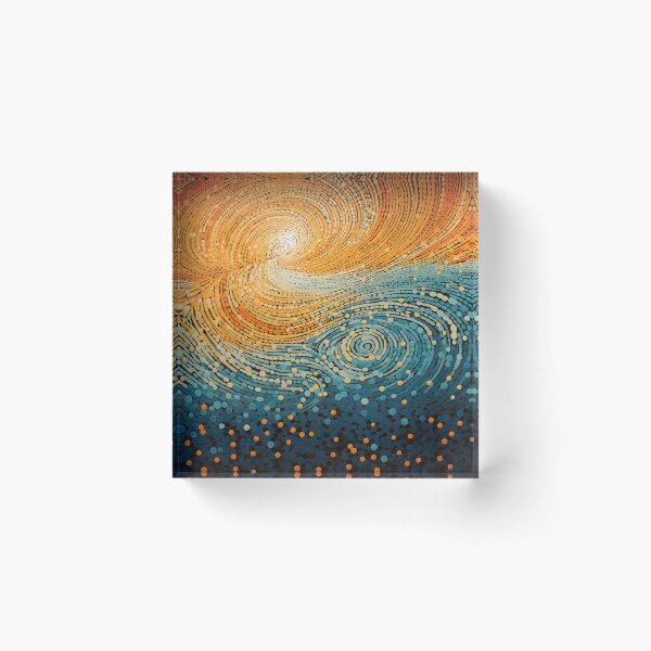 Item preview, Aboriginal Inspired Dot Art - Hot And Cold Collision designed and sold by GrinGalore.
