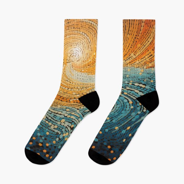 Item preview, Aboriginal Inspired Dot Art - Hot And Cold Collision designed and sold by GrinGalore.