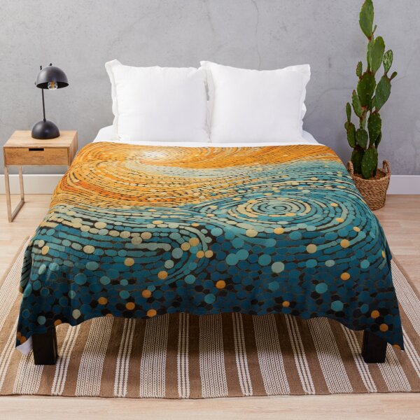 Item preview, Aboriginal Inspired Dot Art - Hot And Cold Collision designed and sold by GrinGalore.