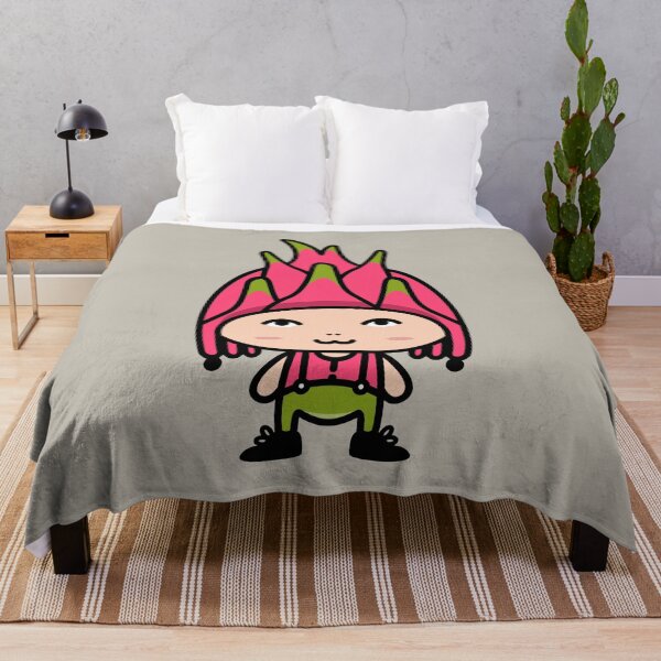 Item preview, Cute character in dragon fruit costume cartoon designed and sold by merupa.