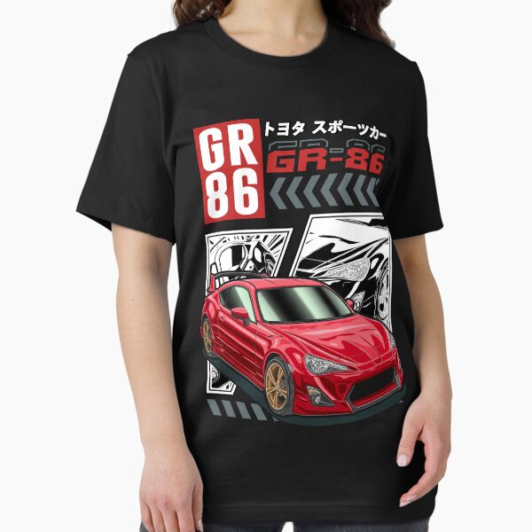 Item preview, JDM Red Toyota GR86 Comic Style designed and sold by JDM Guyvit.