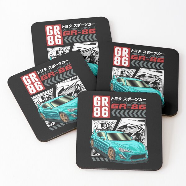 Item preview, JDM Teal Toyota GR86 Comic Style designed and sold by JDM Guyvit.