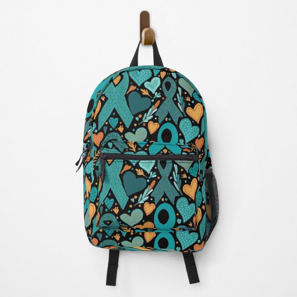 Item preview, Ovarian Cancer Awareness (black background) designed and sold by TraceyMackieArt.