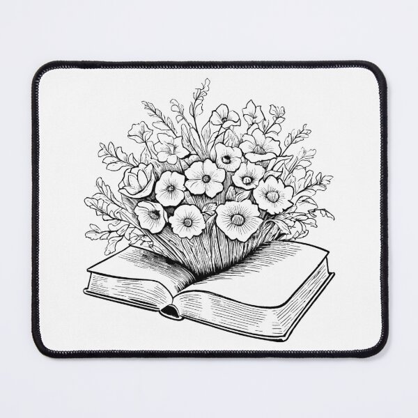 Item preview, Flowers Blooming from an Open Book designed and sold by GeoSketchWear.