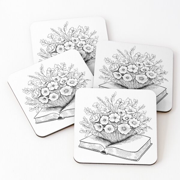 Item preview, Flowers Blooming from an Open Book designed and sold by GeoSketchWear.