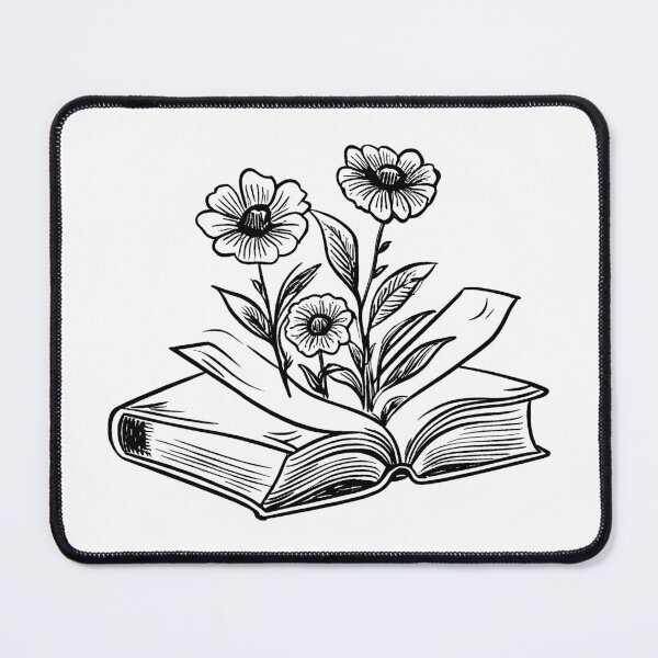 Item preview, Flowers Blooming from an Open Book designed and sold by GeoSketchWear.