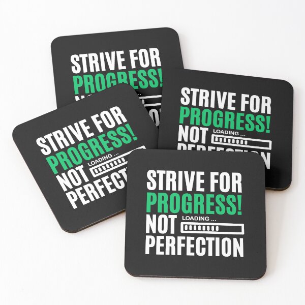 Item preview, Strive For Progress, Not Perfection. Quote designed and sold by Life Quotes.
