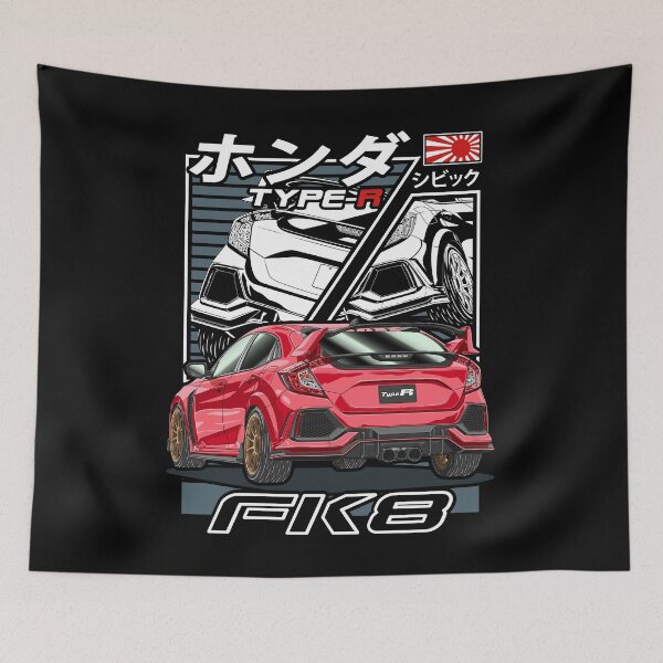 Item preview, Red Civic Type R FK8 Comic Style designed and sold by JDM Guyvit.