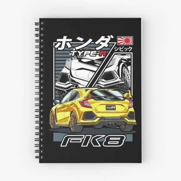 Item preview, Yellow Civic Type R FK8 Comic Style designed and sold by JDM Guyvit.