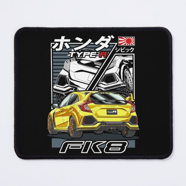 Item preview, Yellow Civic Type R FK8 Comic Style designed and sold by JDM Guyvit.
