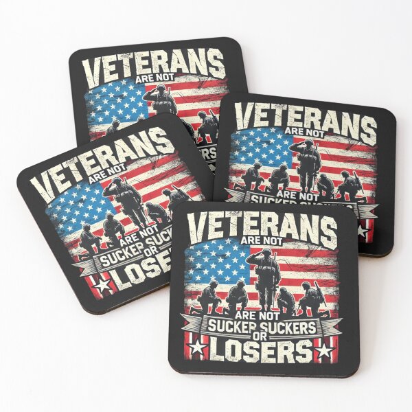 Item preview, Veterans Are Not Suckers Or Losers Vintage USA Flag Veteran designed and sold by SztylishDesigns.