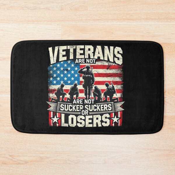 Item preview, Veterans Are Not Suckers Or Losers Vintage USA Flag Veteran designed and sold by SztylishDesigns.