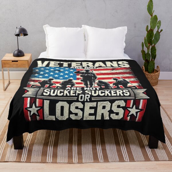 Item preview, Veterans Are Not Suckers Or Losers Vintage USA Flag Veteran designed and sold by SztylishDesigns.