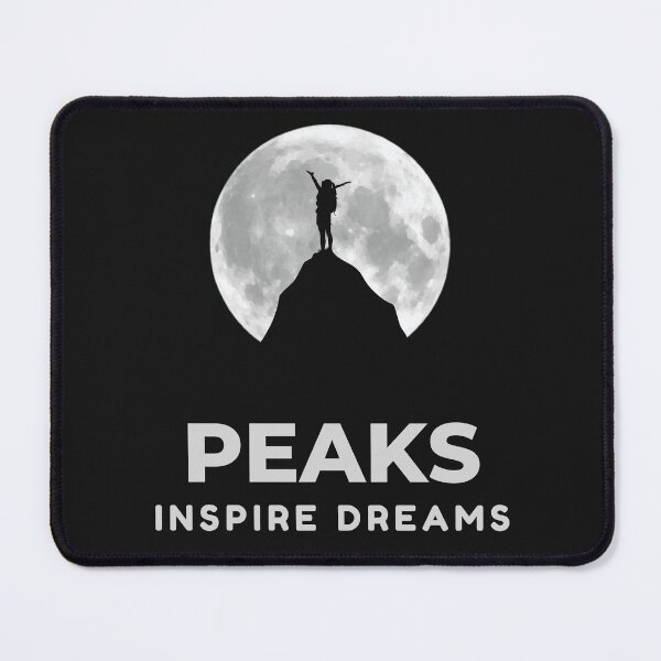 Item preview, Peaks Inspire Dreams Moon Hiker Adventure designed and sold by Anniko Art Studio.