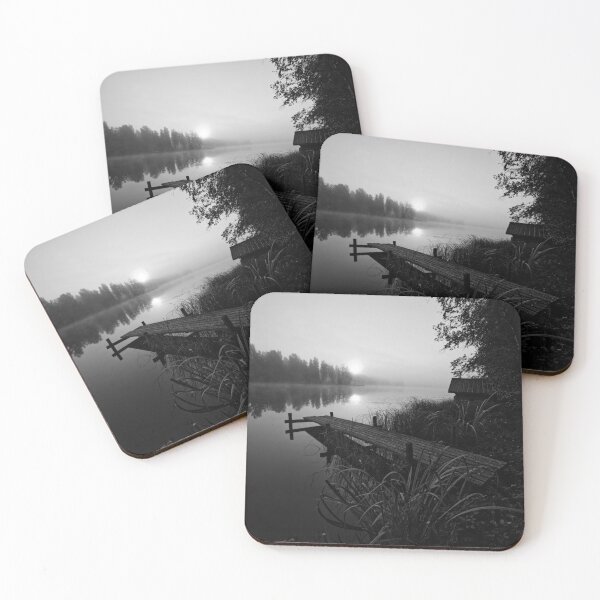 Item preview, Parkkuunlahti sunrise 6 September 24 bw designed and sold by Jouko Lehto Photography.