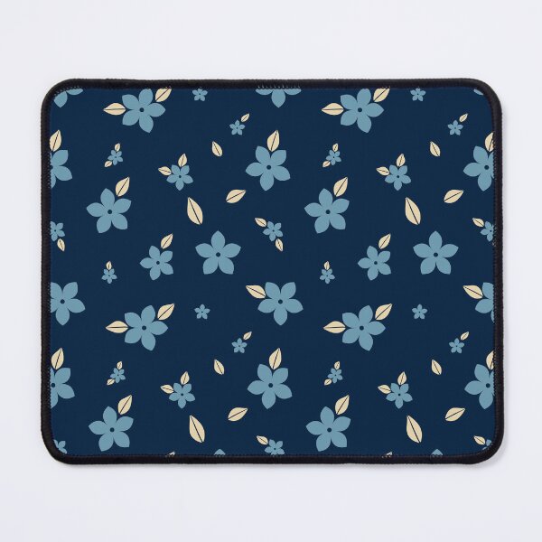 Item preview, seamless pattern with flowers, blue background designed and sold by HippoInkStudio.