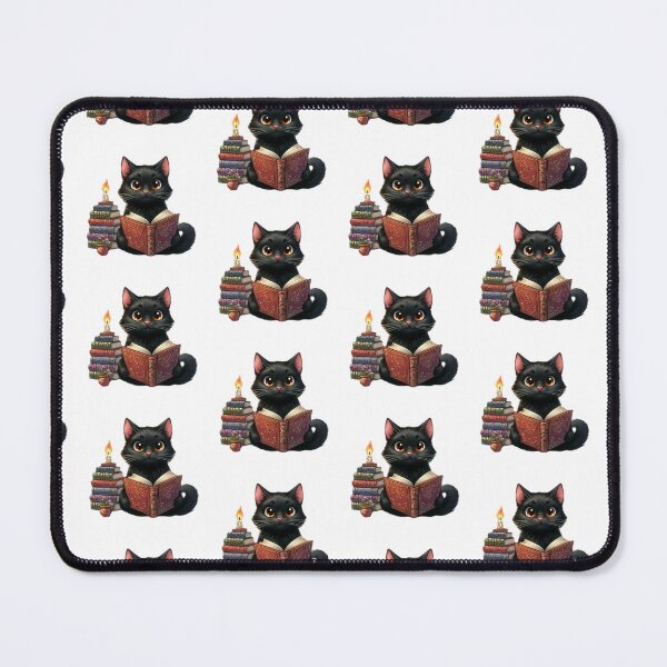 Item preview, Cute Black Cat Reading Enchanted Book designed and sold by darsh30.