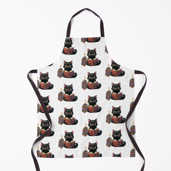Item preview, Cute Black Cat Reading Enchanted Book designed and sold by darsh30.