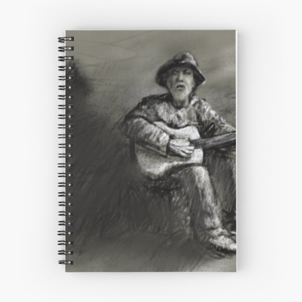 Item preview, Streetlife Serenader Busking with Guitar designed and sold by TheArtCave.