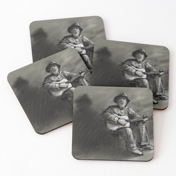 Item preview, Streetlife Serenader Busking with Guitar designed and sold by TheArtCave.