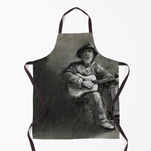 Item preview, Streetlife Serenader Busking with Guitar designed and sold by TheArtCave.