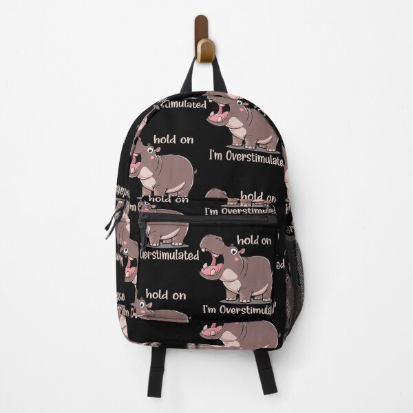 Item preview, Hold On I'm Overstimulated Moo Deng Baby Hippo designed and sold by LoveMingle.