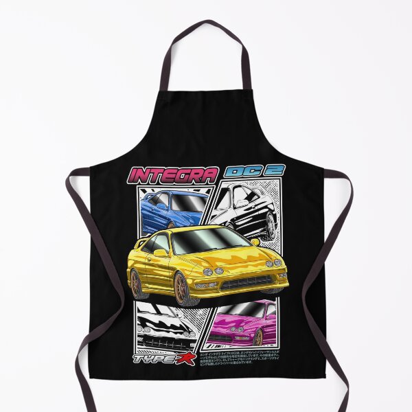 Item preview, Yellow Honda Integra Type R DC2 Comic Style designed and sold by JDM Guyvit.