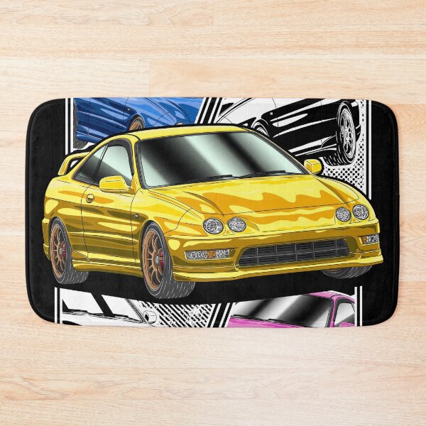 Item preview, Yellow Honda Integra Type R DC2 Comic Style designed and sold by JDM Guyvit.