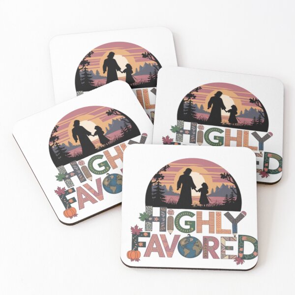 Item preview, "HIGHLY FAVORED".  Bible verse  designed and sold by Obinne.