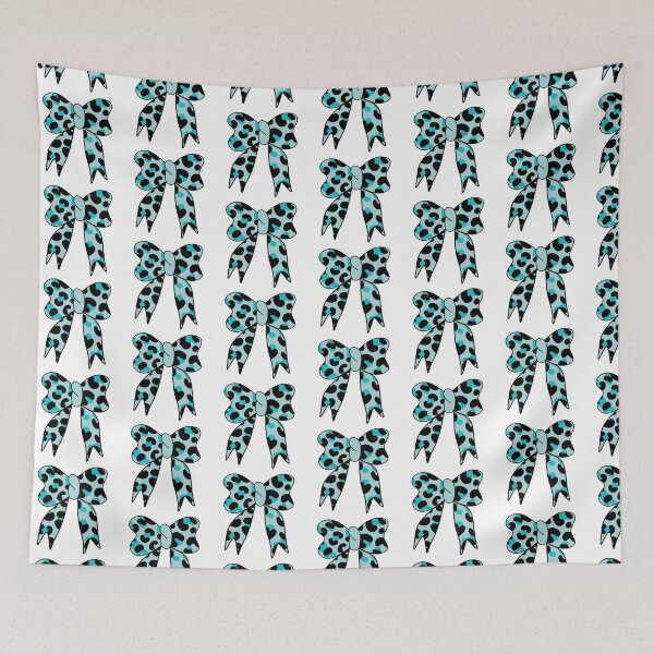 Item preview, Elegant Bow Blue Leopard Print designed and sold by MrsCreative1.