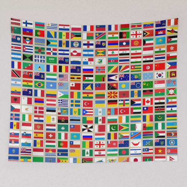 Item preview, Flags of the World All Countries Nations  - Beige designed and sold by Divine Ease.